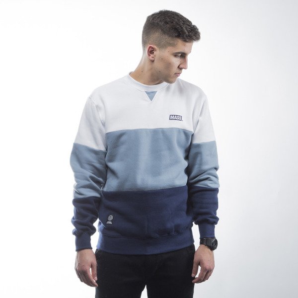 Mass Denim bluza sweatshirt Horizon crewneck steel blue / navy