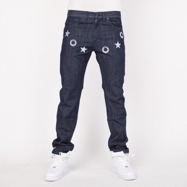 Mass Denim spodnie jeans Stars tapered fit FW14 blue