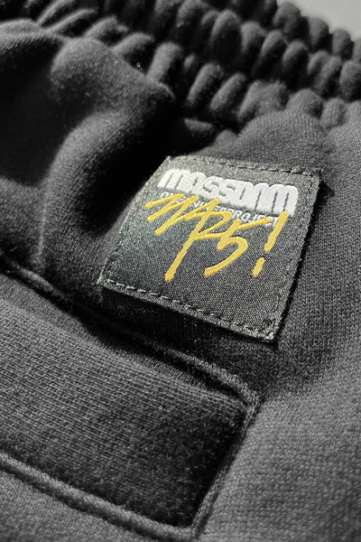 Mass DNM spodnie dresowe Signature Patch Sweatpants - czarne
