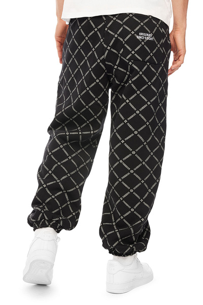 Mass DNM spodnie dresowe Monogram Baggy Fit Sweatpants - czarne