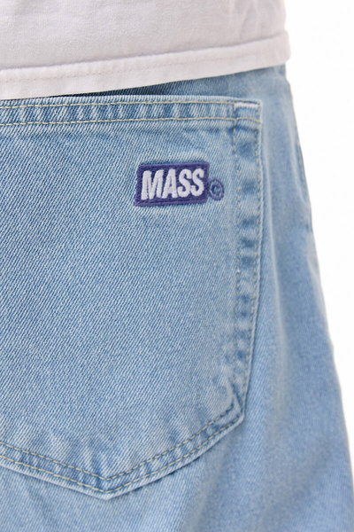 Mass DNM szorty Box Jeans Shorts relax fit - jasnoniebieskie