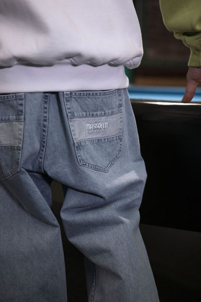 Mass DNM spodnie Jeans Target Baggy Fit - niebieskie