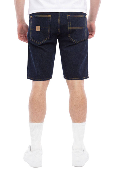 Mass DNM szorty Base Jeans Shorts straight fit - granatowe