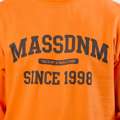 Mass DNM bluza Sweatshirt Crewneck Campus - orange
