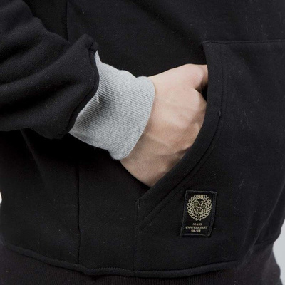 Mass DNM bluza Sweatshirt Hoody Respect - light heather grey / black