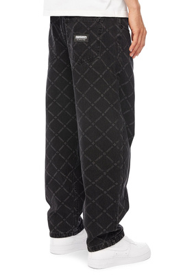 Mass DNM spodnie Monogram Jeans Extra baggy Fit - czarne