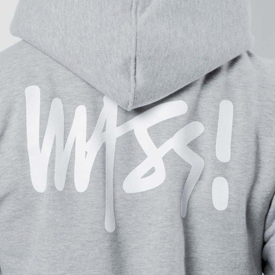 Mass DNM bluza Sweatshirt Hoody Half Zip Signature - light heather grey