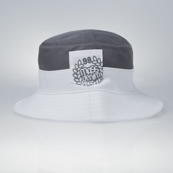 Mass Denim kapelusz bucket hat Pocket Base grey / white