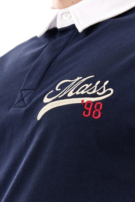 Mass DNM koszulka longsleeve Prospect Polo Longsleeve - granatowa