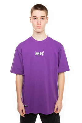 Mass DNM koszulka Signature Small Logo T-shirt - fioletowa