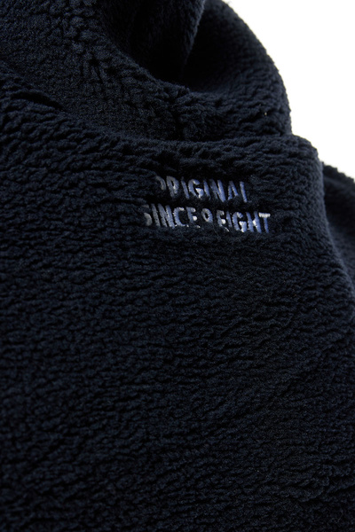 Mass DNM kurtka Patch Teddy Hoody Jacket - granatowa