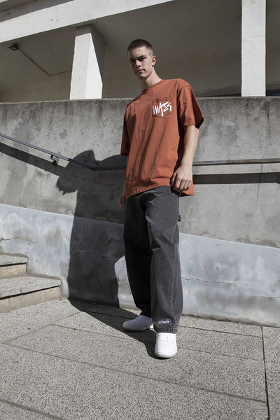 Mass Denim Pocket sign T-shirt ceglasta