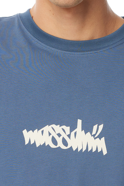 Mass Denim Nostalgia. Angel T-shirt stalowa