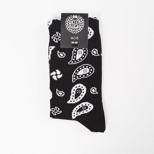 Skarpety Mass Denim socks Paisley Quarter black SS 2017
