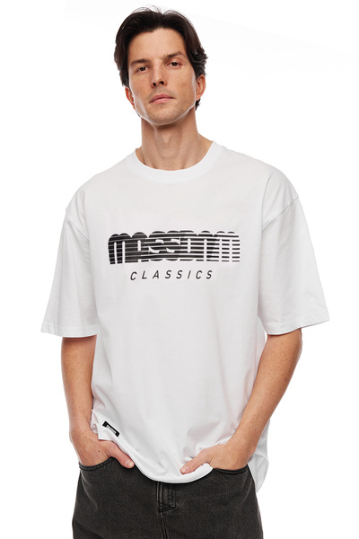 Koszulka Mass Denim Classic Fast T-shirt - biała