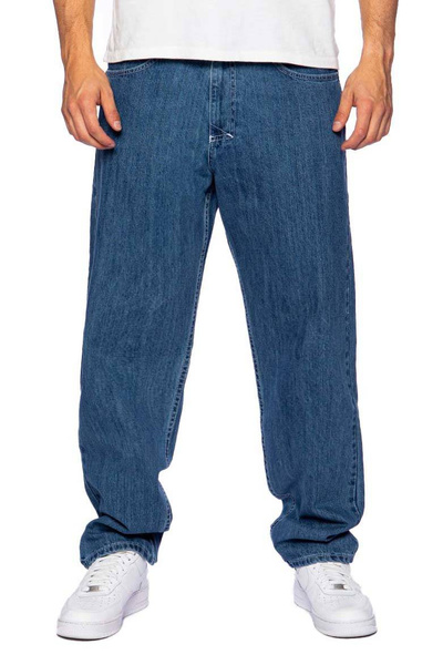 Mass DNM spodnie Jeans Craft Baggy Fit - niebieskie