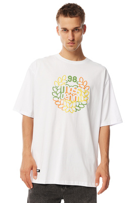 Mass Denim Patchwork T-shirt biała