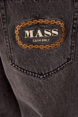 Mass DNM spodnie Jeans Round Two Extra Baggy Fit - sprane czarne