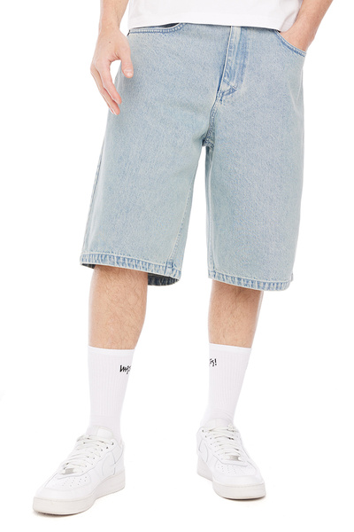 Mass DNM szorty Slang Jeans Shorts baggy fit - jasnoniebieskie