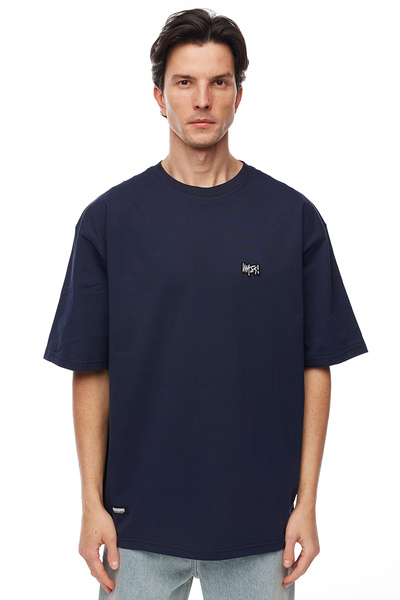 Koszulka Mass Denim Signature Patch T-shirt - granatowa