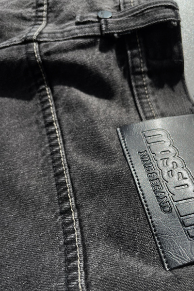 Mass DNM spodnie Jeans Initials Extra Baggy Fit - sprane czarne