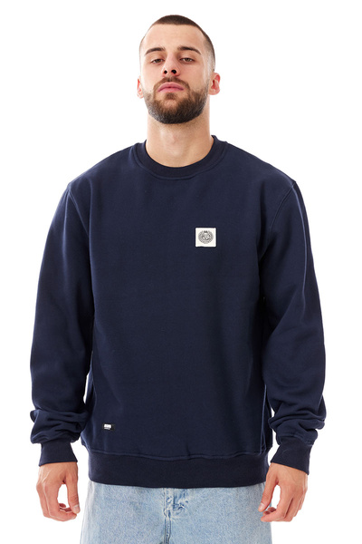 Mass DNM bluza Sweatshirt Patch Crewneck - granatowa