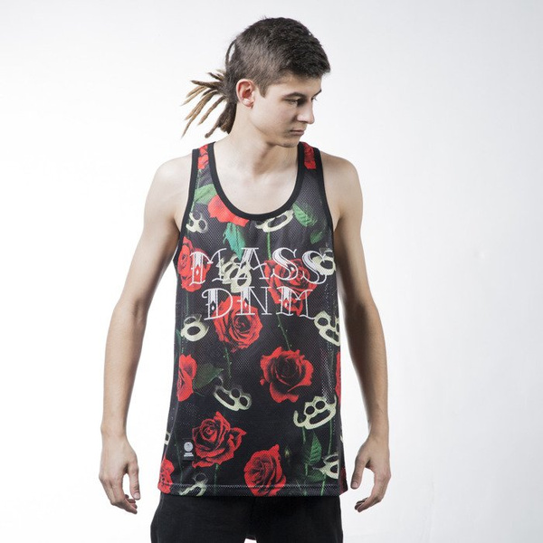 Mass Denim tank top koszulka Brass' N' Roses black 