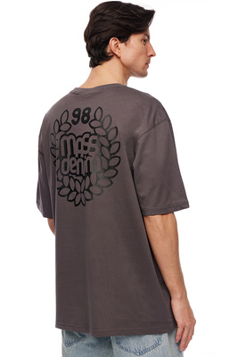 Koszulka Mass Denim Base Back T-shirt - szara