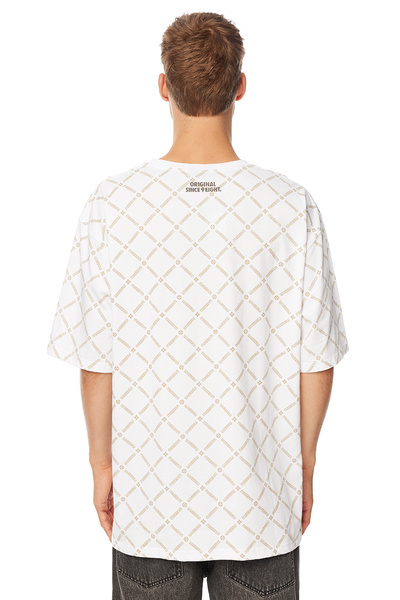 Mass Denim Monogram T-shirt biała