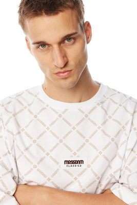 Mass Denim Monogram T-shirt biała