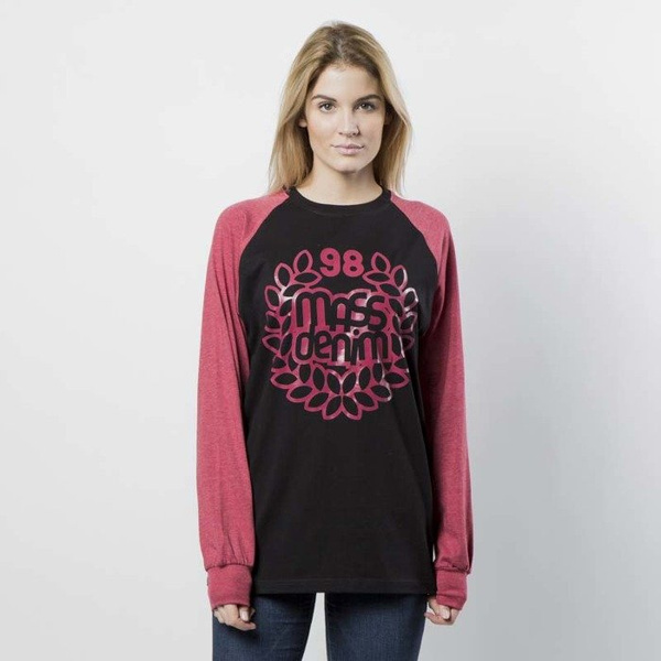 Mass DNM koszulka damska Longsleeve Base Reglan WMNS - black / heather claret
