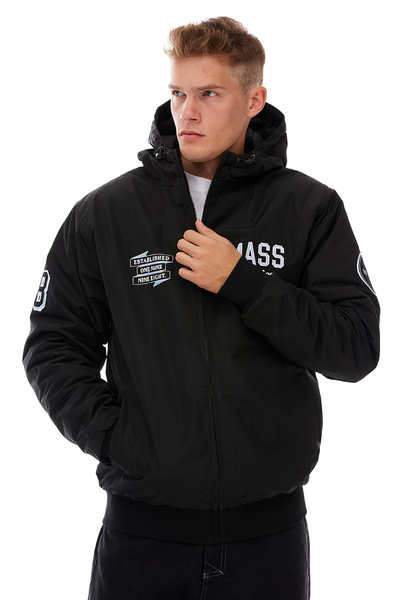 Mass DNM kurtka zimowa Club Hooded Jacket - czarna