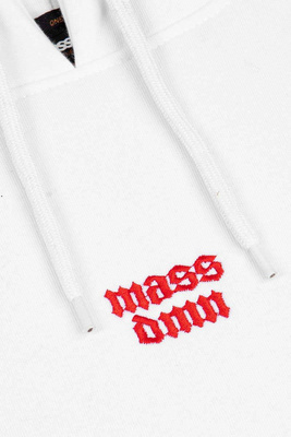 Mass DNM bluza Sweatshirt Fire Hoody - biała