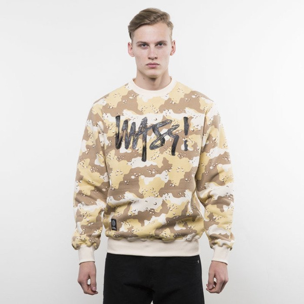 Mass Denim bluza crewneck Signature Handmade desert camo