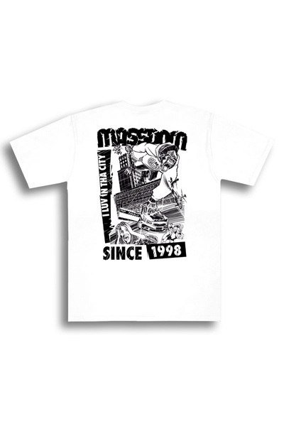 Mass DNM x Arkusz koszulka T-shirt - biała
