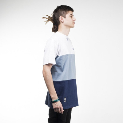 Mass Denim koszulka t-shirt Horizon steel blue / navy