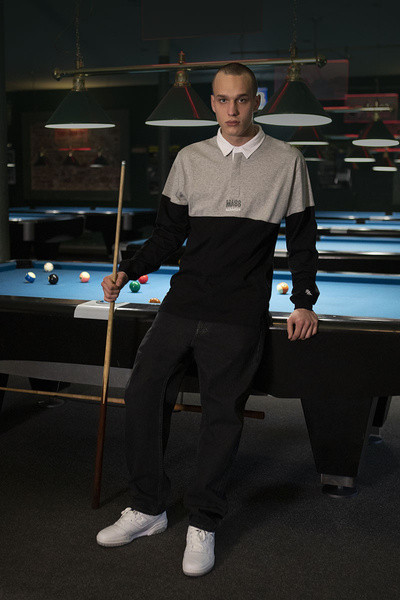 Mass DNM koszulka longsleeve Club Polo Longsleeve - szara