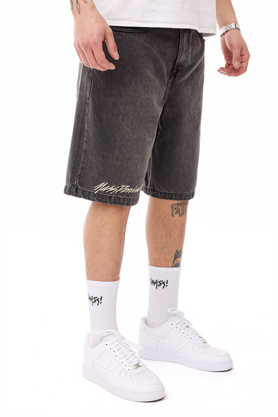 Mass DNM szorty Initials Jeans Shorts loose fit - szare