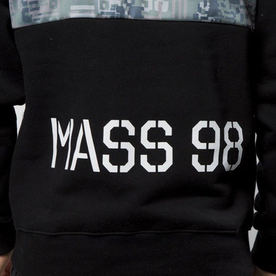 Mass DNM bluza Sweatshirt Hoody Pixel - black / multicolor 