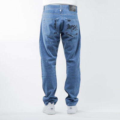 Mass Denim spodnie jeans Stamp regular fit light blue