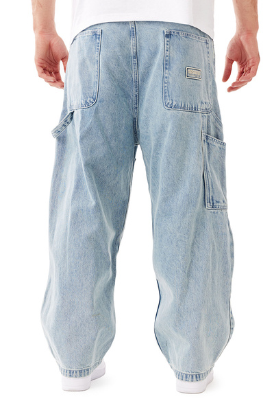 Mass DNM spodnie Jeans Worker Extra Baggy Fit - niebieskie