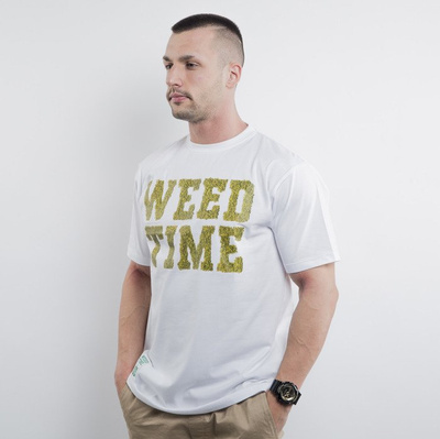 Mass Denim koszulka Weed Time white