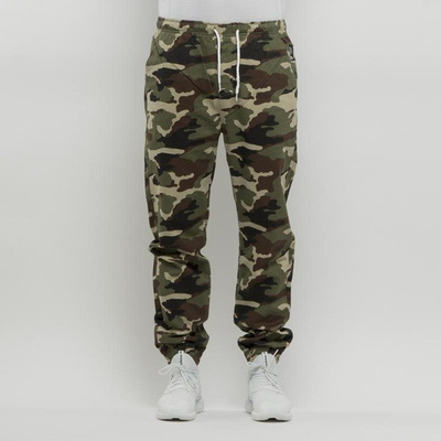 Spodnie Mass Denim Signature Joggers Sneaker Fit - woodland camo