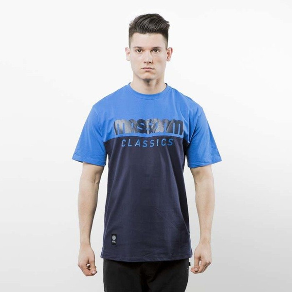 Mass Denim koszulka T-shirt Classics Cut navy / blue SS 2017