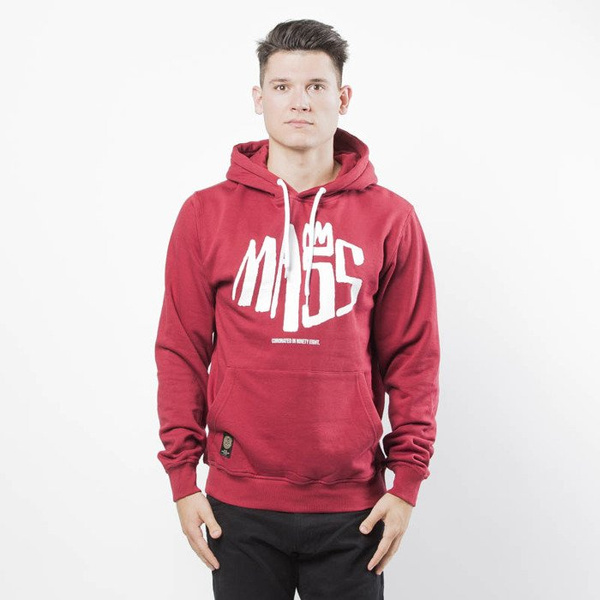 Mass DNM bluza Sweatshirt Hoody Crown - claret