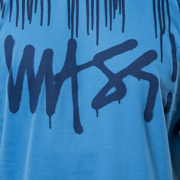 Koszulka Mass Denim T-shirt Drip Top - blue