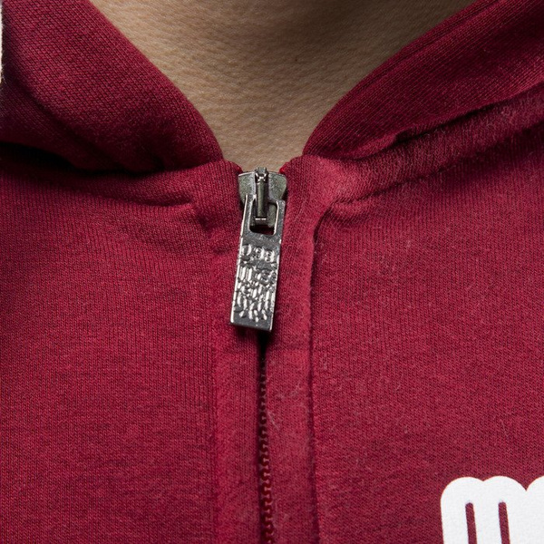 Mass Denim bluza sweatshirt Classics zip hoody claret