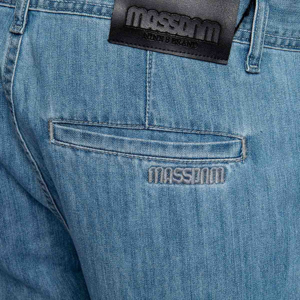 Spodnie Mass Denim Classics Joggers Chino Sneaker Fit - light blue