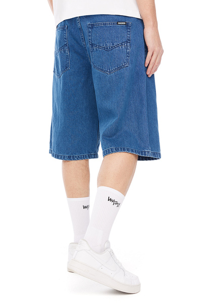 Mass DNM szorty Slang Jeans Shorts baggy fit - niebieskie