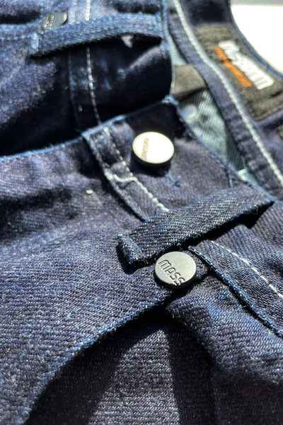 Mass DNM spodnie Jeans Casual Baggy Fit - granatowe